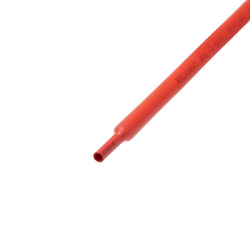 Трубка термоусадочная ТУТ нг 6,0/3,0 красная - 1м, не поддерживает горение