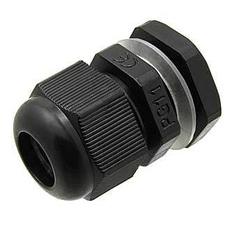 PG11 (5-10)  черный - Кабельный ввод PG11 (5-10) Черный, полиамид