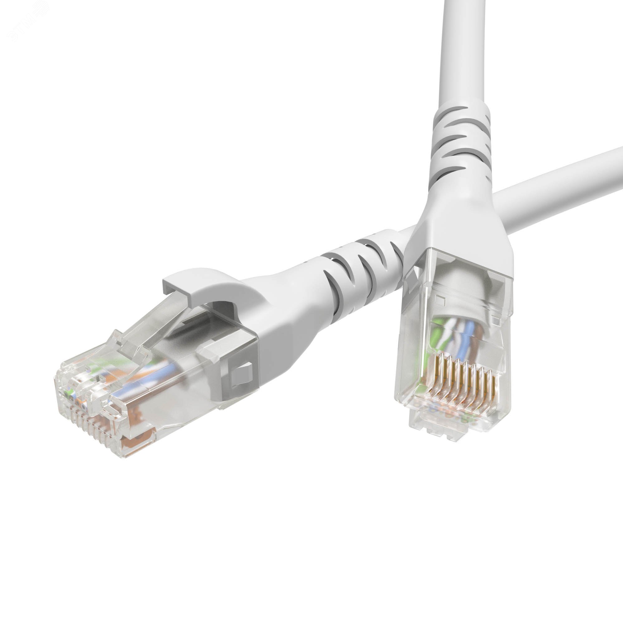 Патч-корд неэкранированный CAT6 U/UTP 4х2, LSZH, белый, 1.0м RN6UU4510WH