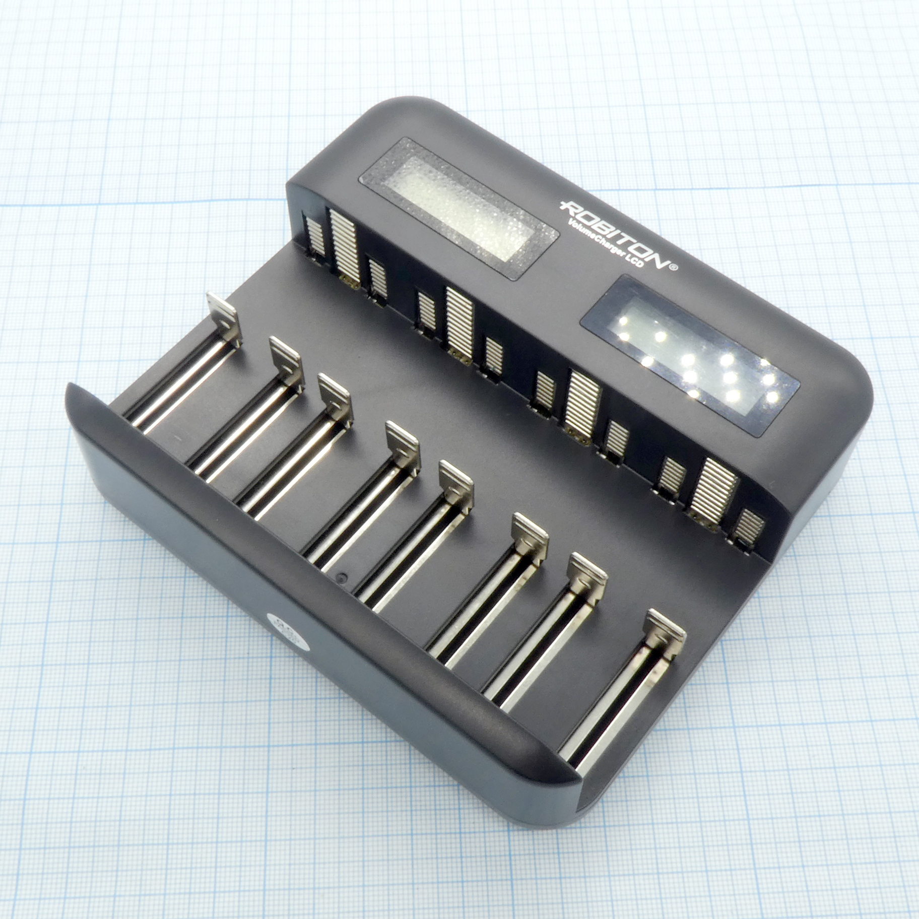 VolumeCharger LCD - Зарядное устройство для аккумуляторов, питание от USB