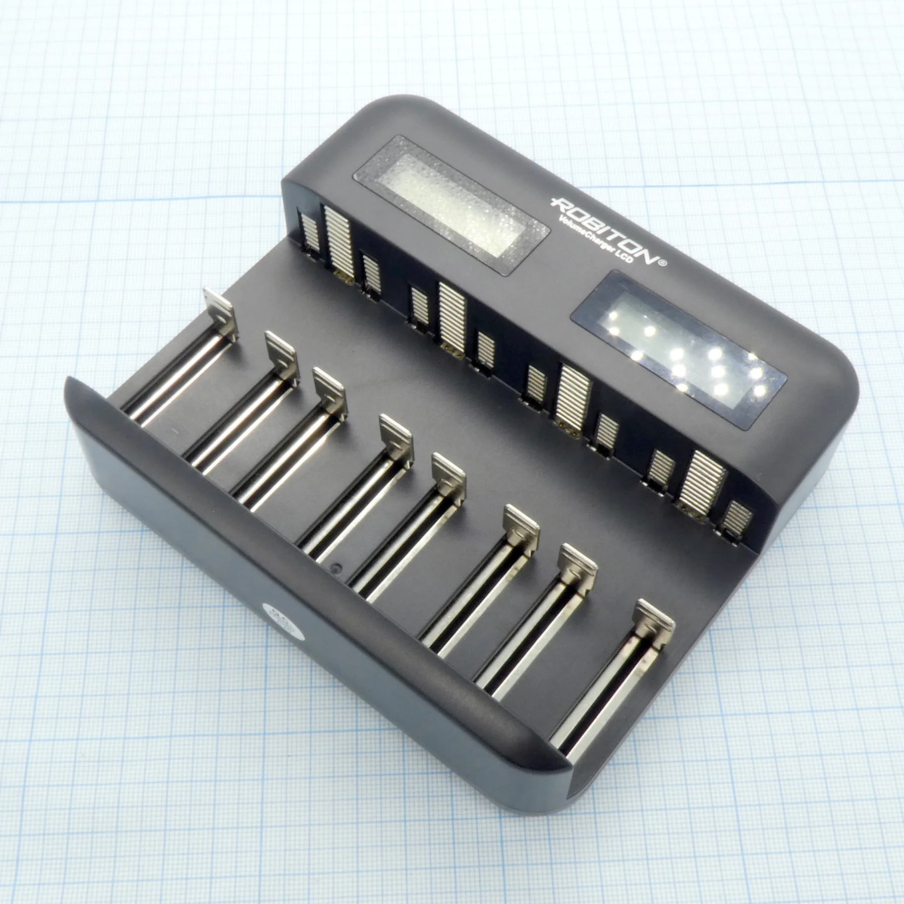VolumeCharger LCD - Зарядное устройство для аккумуляторов, питание от USB