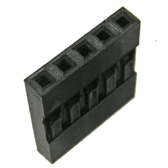 BLS-5 + TERMINAL - Разъем 1х5 гнездо на кабель, шаг 2.54мм, с контактами