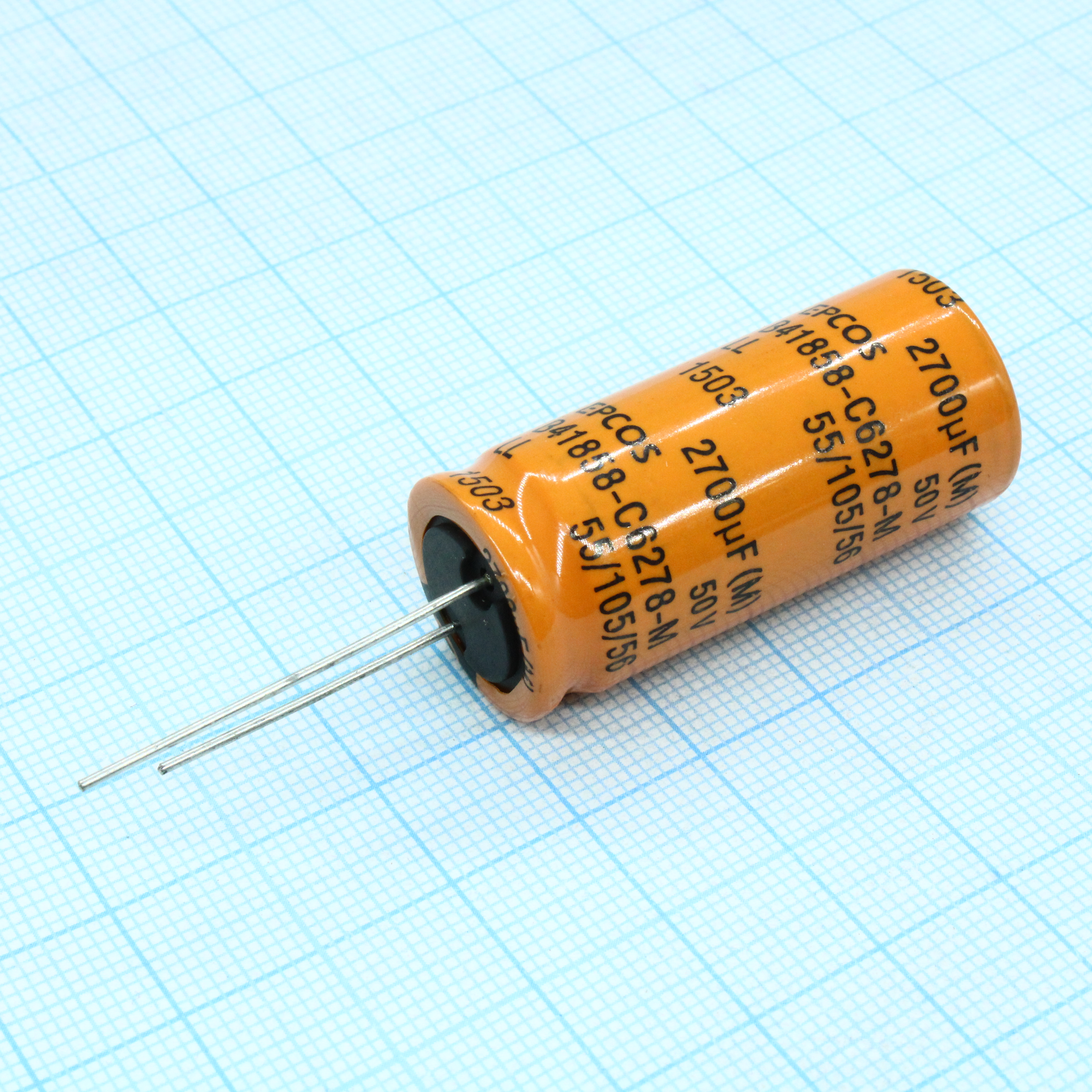 B41858C6278M - Конденсатор радиальный алюминиевый 2700мкФ 50В ±20%