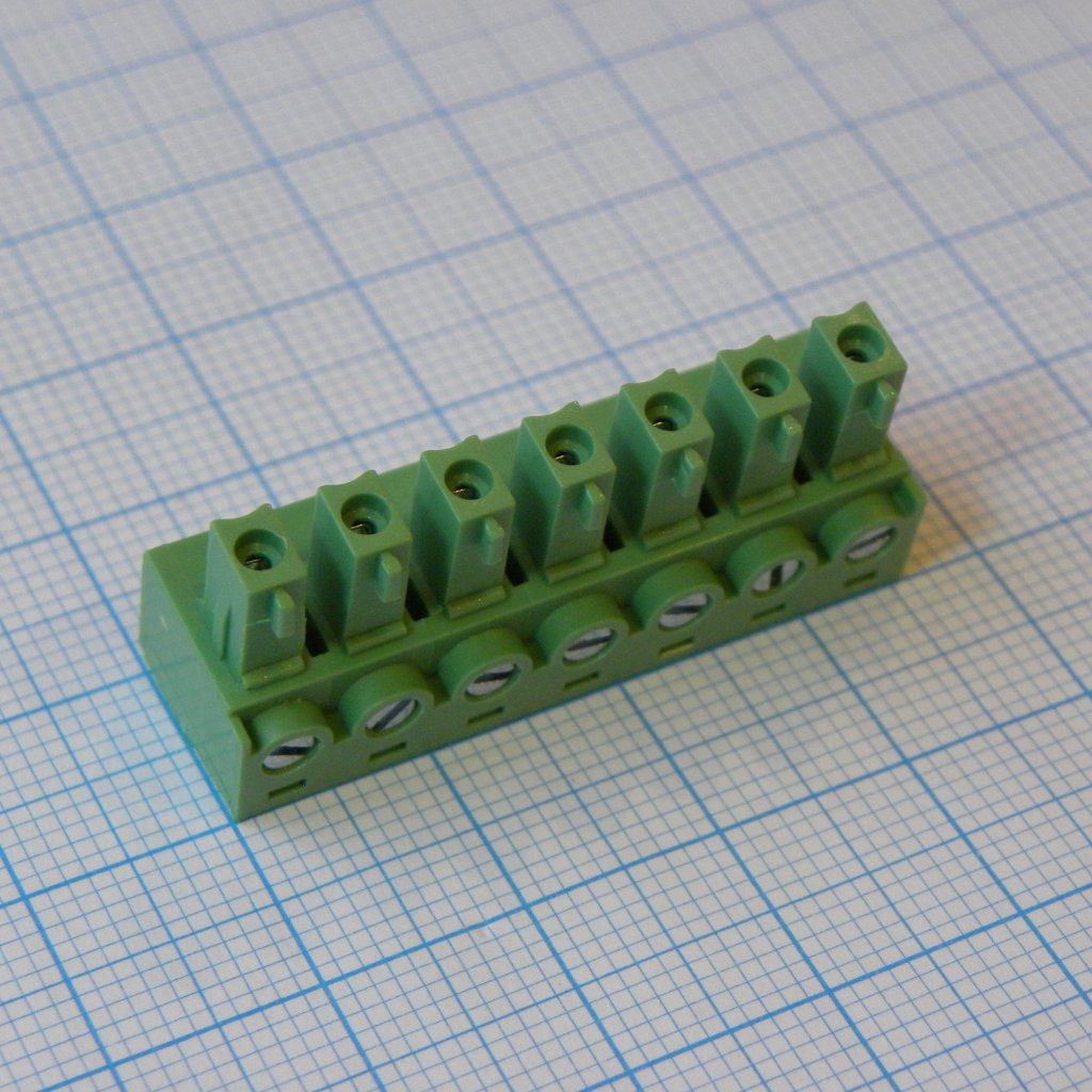 15EDGK-5.08-07P-14-00A(H) - Разъемный клеммный блок, 7 контактов. Серия 15EDGK-5.08