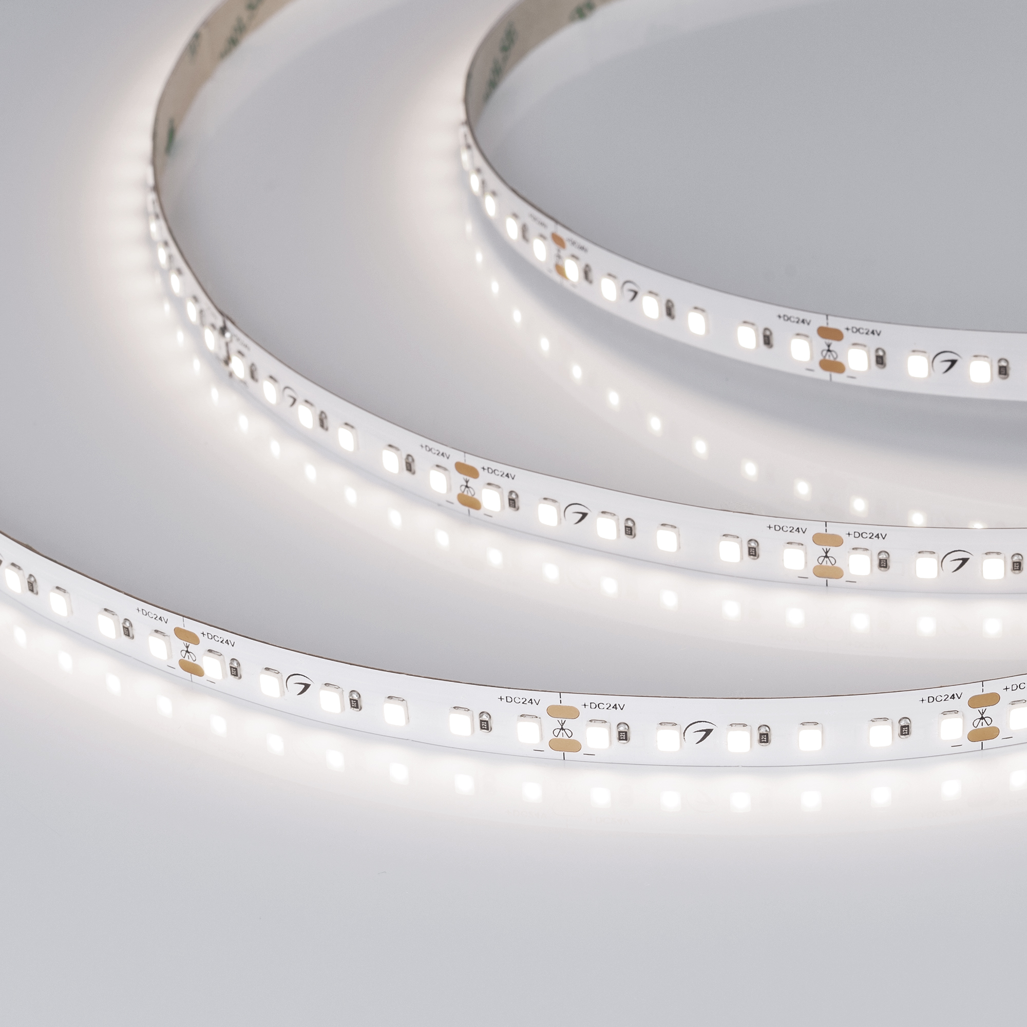 Лента TWIST-A120-10mm 24V Day4000 (10 W/m, IP20, 2835, 5m) 030008(2) - Гибкая лента открытая повышенной прочности TWIST. Светодиоды 2835, 120 шт/м ( 600 шт на 5 м), белая плата, ширина 10 мм, скотч 3M. Цвет ДНЕВНОЙ 4000 K , цветопередача CRI >90 , угол 12