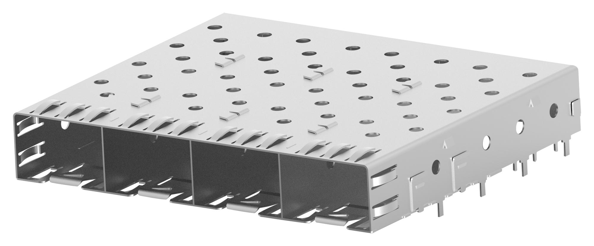 1658744-3 - Корпус разъемов SFP счетверенный металлический