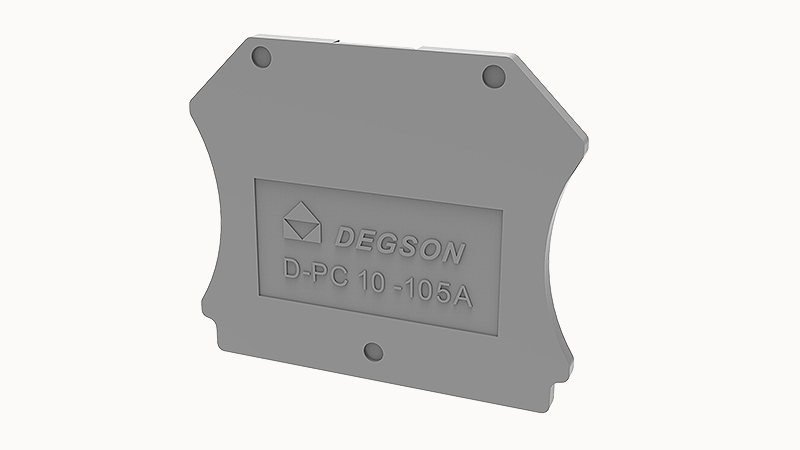 Торцевая крышка D-PC10-01P-11 - Торцевая крышка, для клемм PC10..., цвет: серый