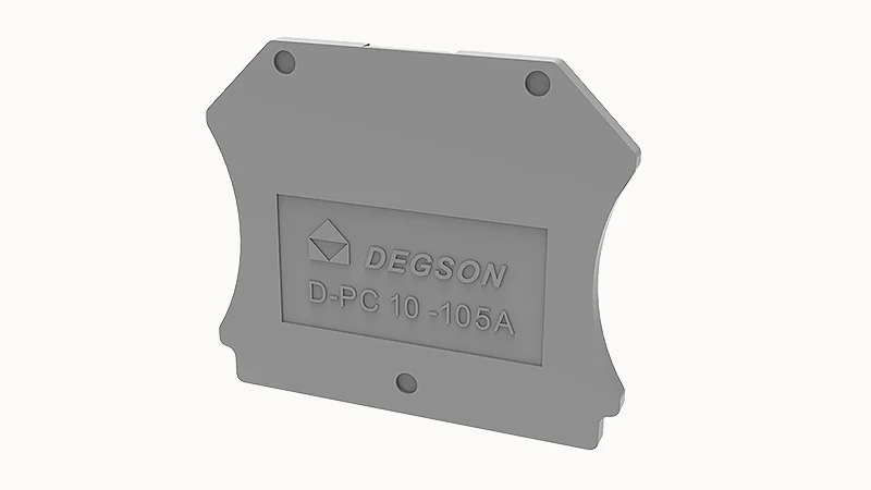 Торцевая крышка D-PC10-01P-11 - Торцевая крышка, для клемм PC10..., цвет: серый