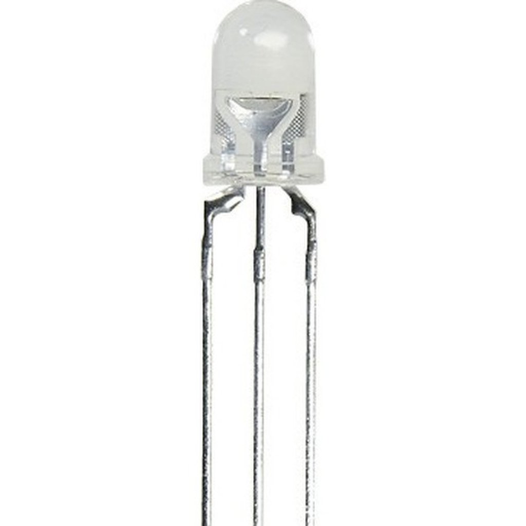 L-59EGC - Светодиод 5мм/красный/625нм/70-150мкд - зеленый/568нм/70-150мкд/прозрачный/24°