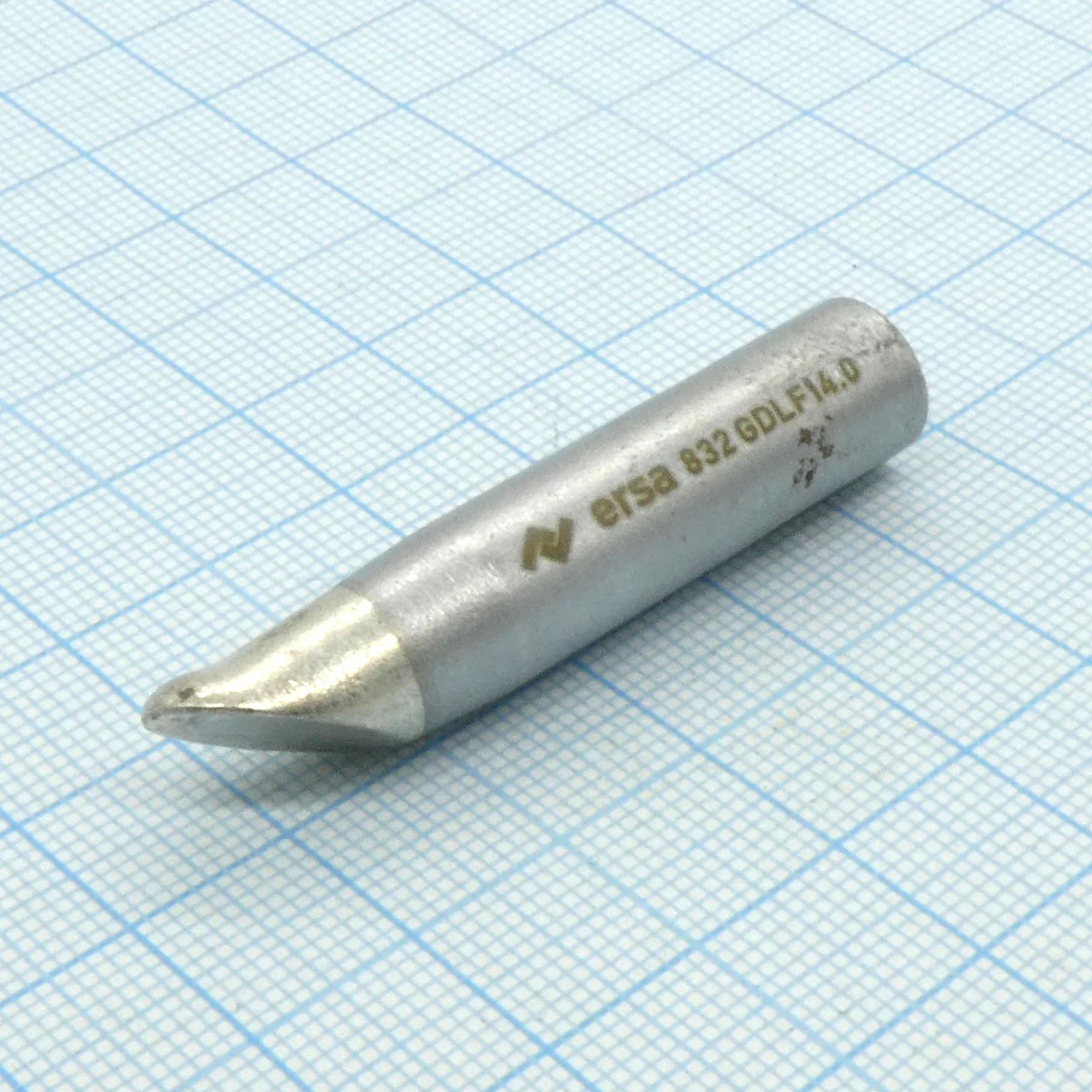 0832GDLF - Жало паяльное для паяльников ERSA BasicTool, ErgoTool, PowerTool, RT-80, MultiPro, MultiSprint, Multi-TC, PTC-70, ERSA 25+, ERSA 35+, усеченный цилиндр 14 мм