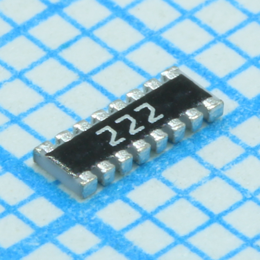 YC248-JR-072K2L - Резисторная сборка SMD 1606 8 резисторов по 2.2кОм