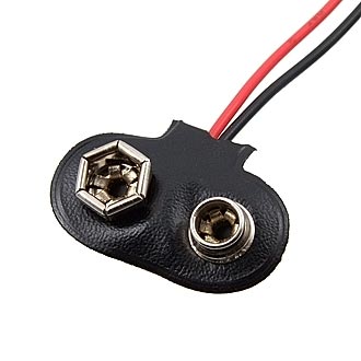 BS-E BLACK TAIL 150 MM - Держатель батареи типа "Крона" на проводе 150 мм