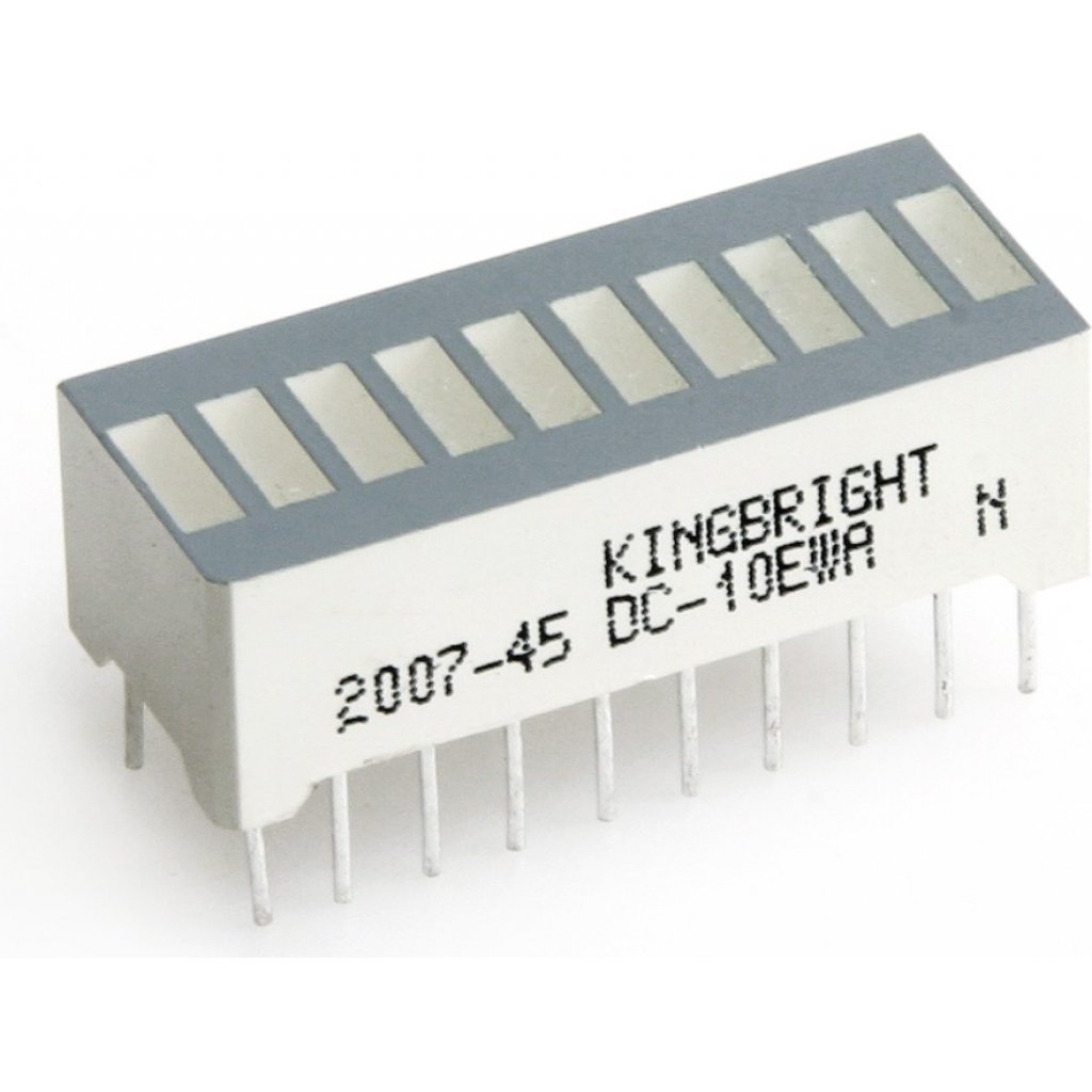 DC-10EWA - 10 сегментный шкальный индикатор/красный/625нм/2.2-9мкд