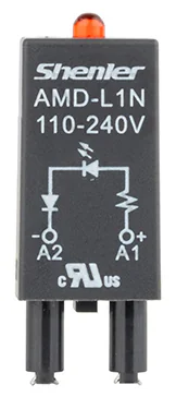 Модуль AMD-LTA 110-240V - Модуль для реле, 110 - 240VAC/DC, красный светодиод, цвет: черный, для колодок: SRU, SKF14, SKC, SKB, STB, SRC*-E, SRB, GZT, GZM, GZS, GZMB, ES32