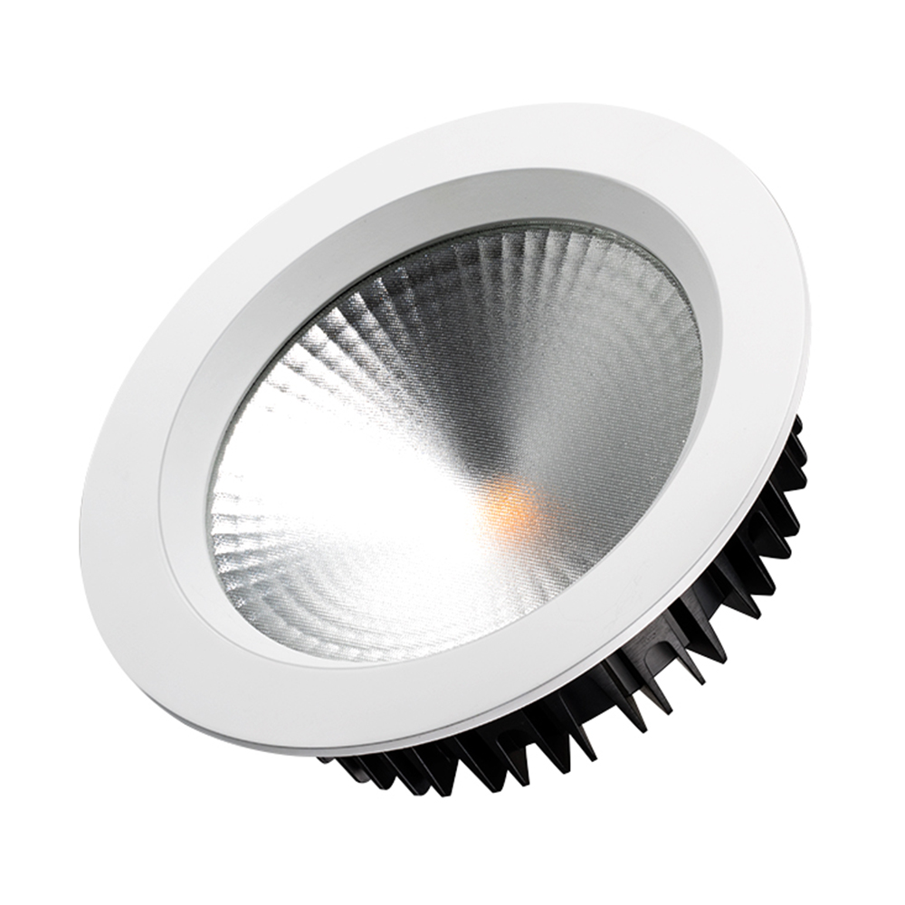 Светодиодный светильник LTD-187WH-FROST-21W Warm White 110deg 021069 - Встраиваемый круглый светильник, угол 110° / 21Вт / ТЕПЛЫЙ БЕЛЫЙ 3000K / светодиод 1x21W / 1680-1890лм, CRI>80. Белая лицевая панель. IP44. Питание AC230V, 21Вт, 500mA 38-46V, драйвер 