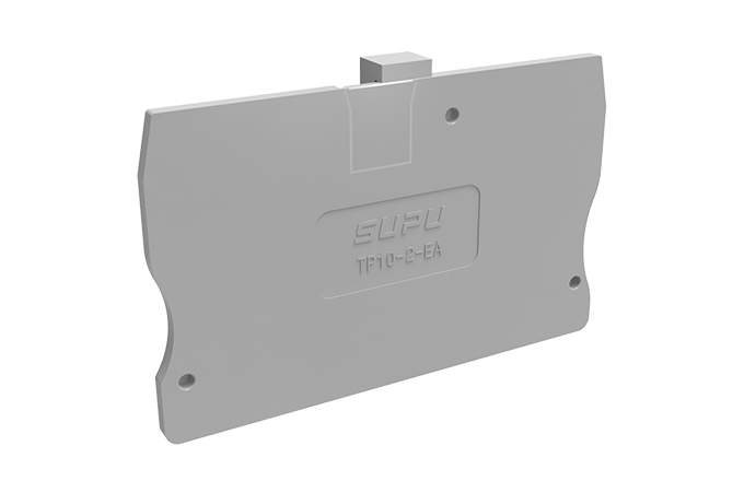 Торцевая крышка TP10-2-GY-EA - Торцевая крышка для клемм TP10-2-..., цвет: серый