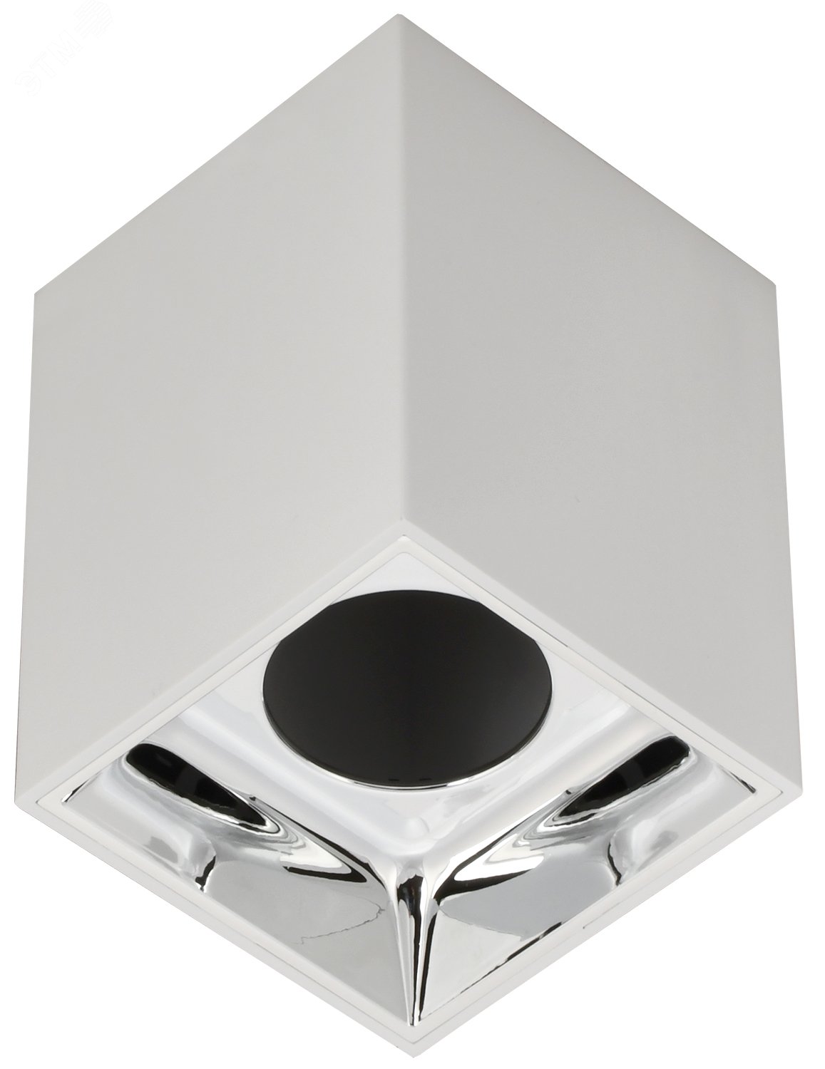 Светильник 4112 накладной поворотный GU10 бел./хром пласт. LT-UPB0-4112-GU10-1-K23