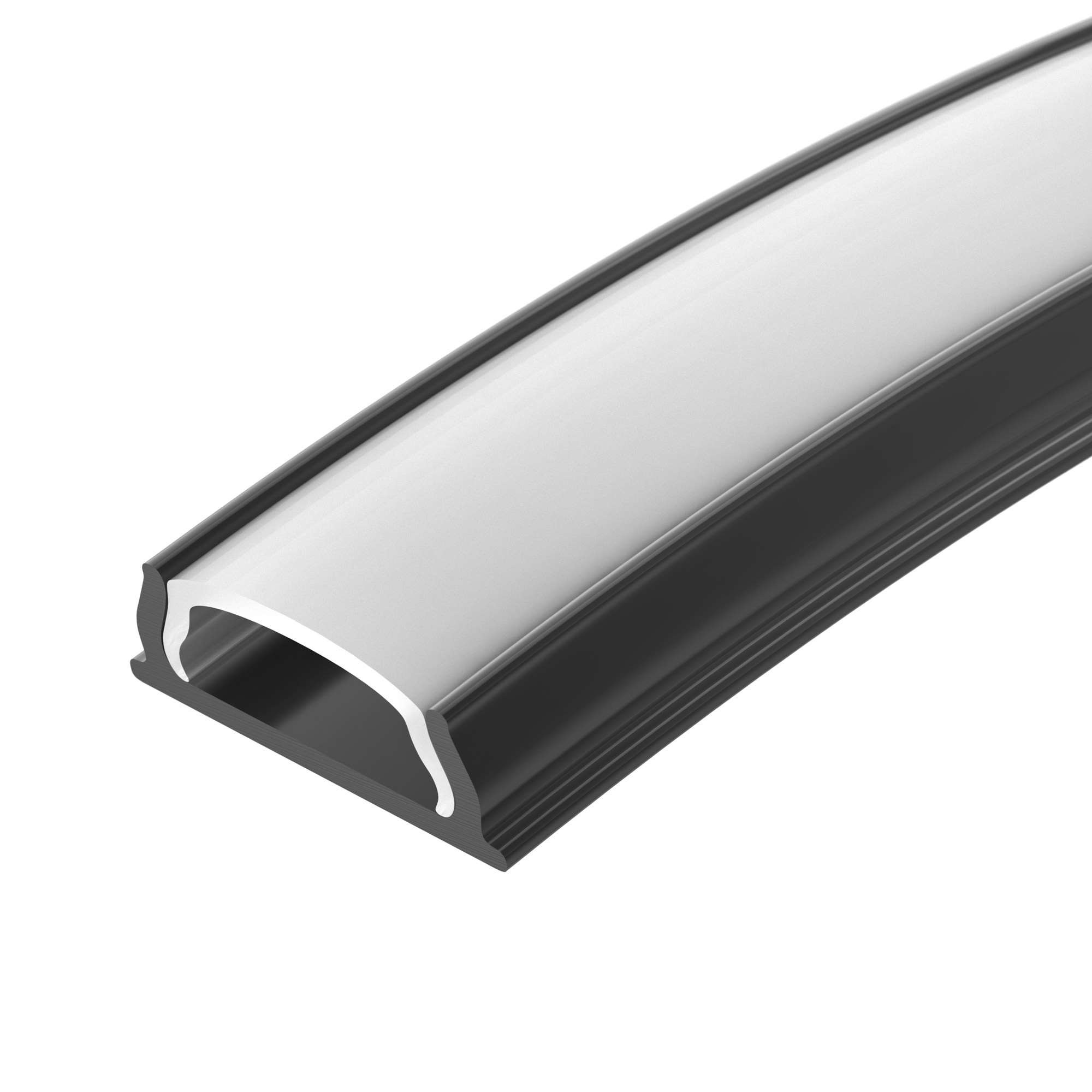 Профиль ARH-BENT-W11-2000 ANOD BLACK 039583 - Алюминиевый анодированный гибкий профиль для светодиодных лент и линеек. Гнётся руками. Цвет - черный. Габаритные размеры (LхWхH): 2000x11x5 мм. Ширина площадки для ленты 7 мм. Экраны, заглушки и другие аксесс