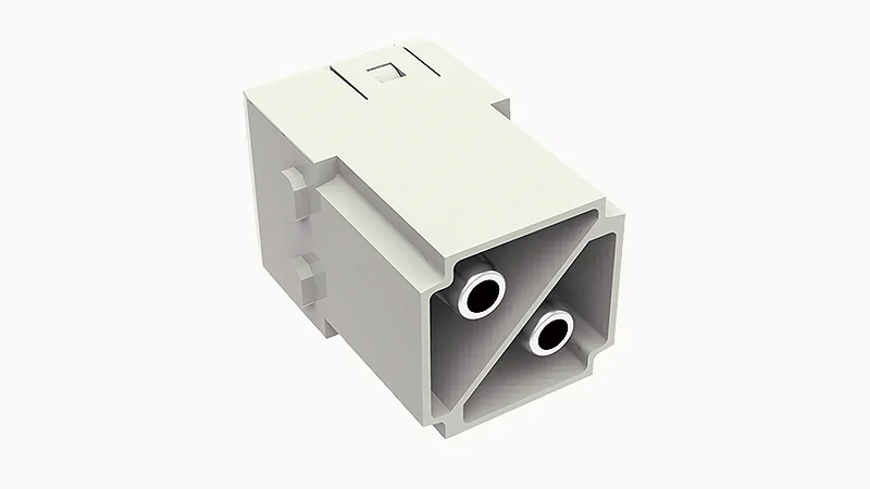 Вилочная контактная вставка D2MK-002-M (10-25mm) - Вилочная контактная вставка, аксиальная винтовая фиксация, 2 полюса, типоразмер модульный, 1000V, 100A, сечение обслуживаемых проводников 10-25 мм кв,, тип покрытия контактов: серебро
