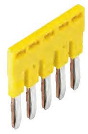Соед. мостик IVB WKFN 35R10 - Переходная перемычка, втычная, изолированная, 2 полюса, для клемм WKFN 35 -> WKFN 10, цвет: желтый