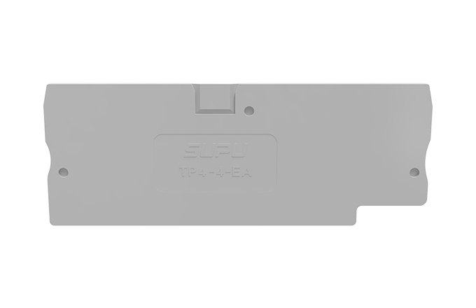 Торцевая крышка TP4-4-GY-EA - Торцевая крышка для клемм TP4-4-..., цвет: серый
