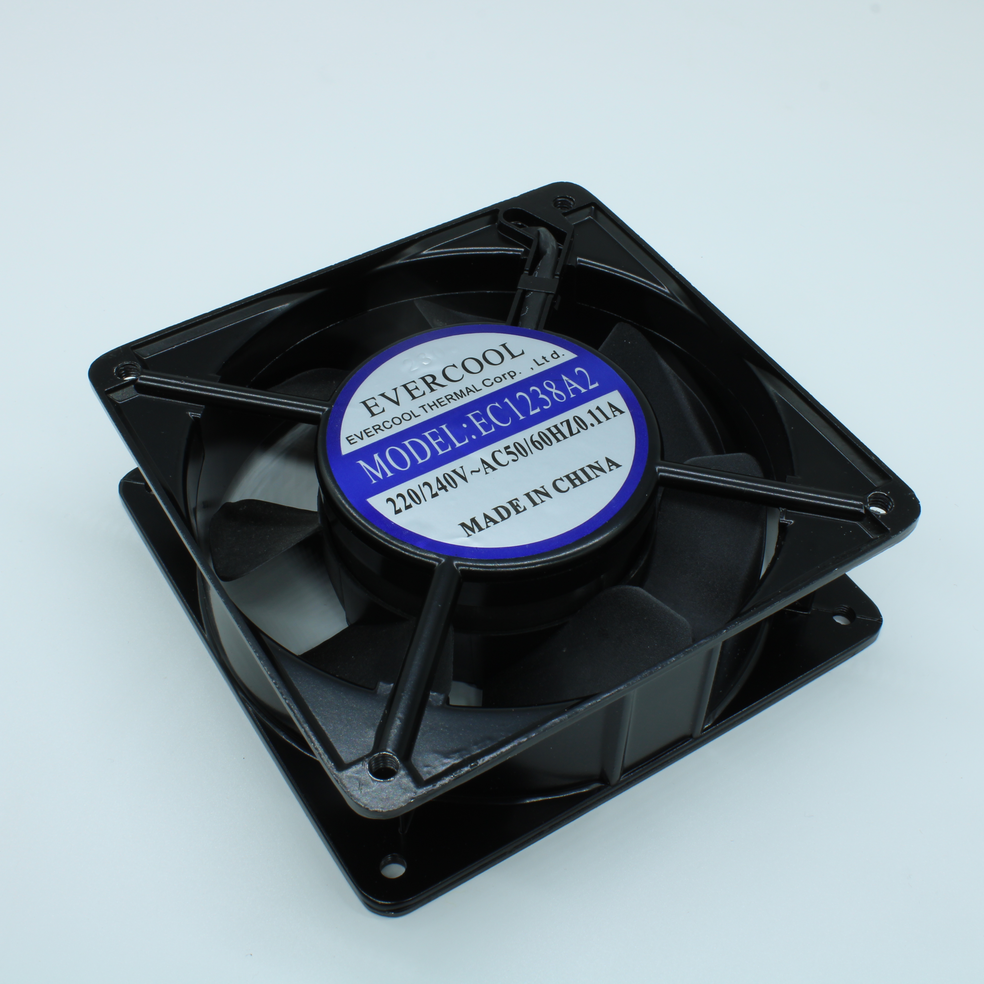 EC1238A2HBT-7 - Вентилятор 220В AC, 16W, 2500об/мин., 120x120х38мм, 162.24м3/час, 40дБ, подшипник качения, тип вывода - терминал