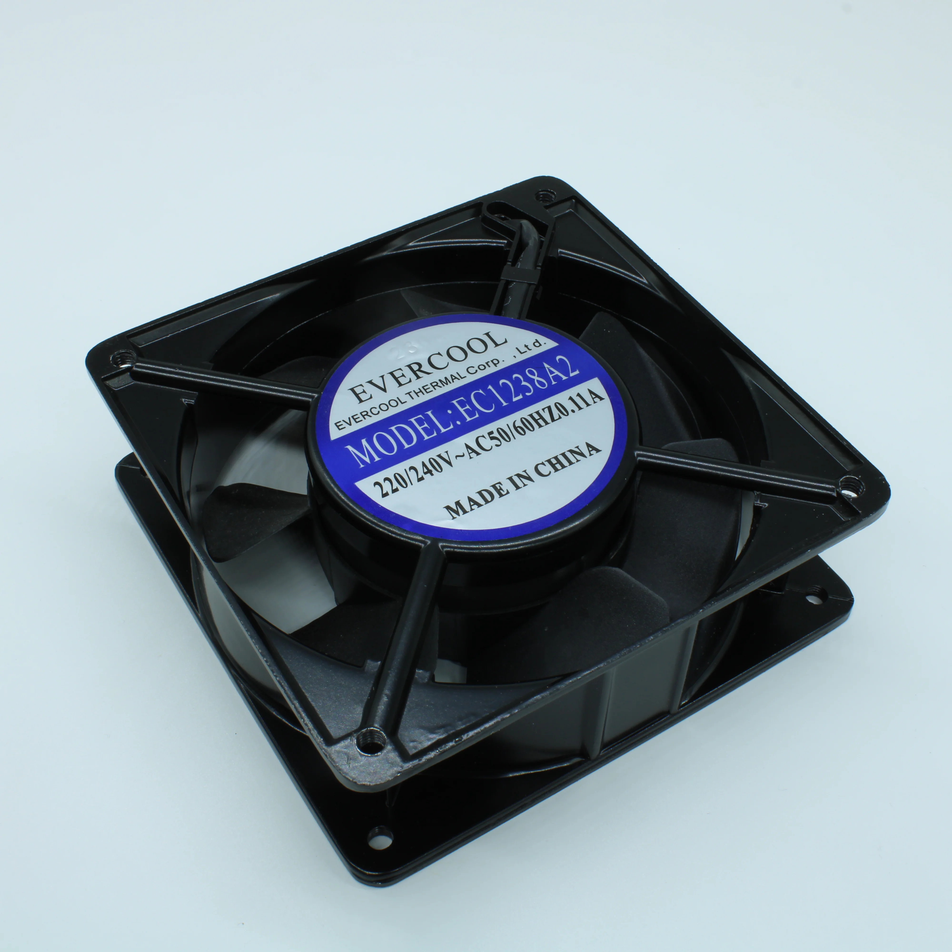 EC1238A2HBT-7 - Вентилятор 220В AC, 16W, 2500об/мин., 120x120х38мм, 162.24м3/час, 40дБ, подшипник качения, тип вывода - терминал