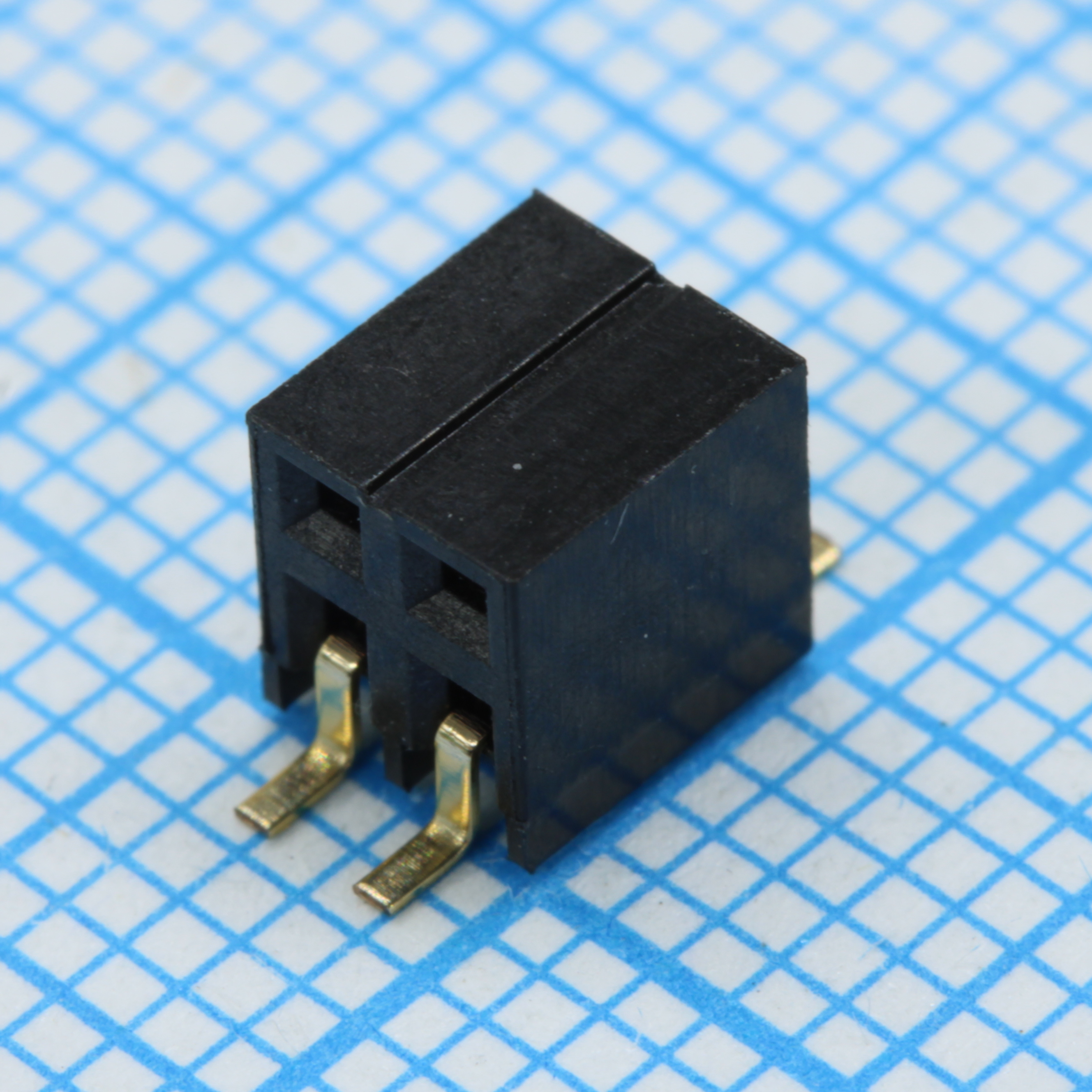 DS1026-14-2X2S8BS - Разъем на плату 2х2 контакта шаг 2,00мм угловой SMT
