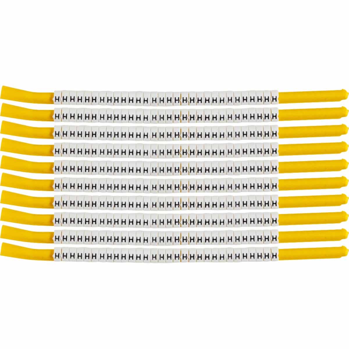 brd133317 - SCN-18-H клипсы белые, 300шт/упак, для провода 4,6-5,9мм диаметра, легенда H