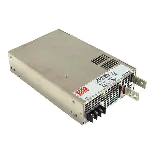 RSP-3000-48 - AC-DC, 3000Вт, вход 180…264V AC, 47…63Гц /254…370В DC, выход 48В/0…62,5A, рег. вых 43...56В,  изоляция 3000В AC, в корпусе 278х177,8х63.5мм, -20…+70°С