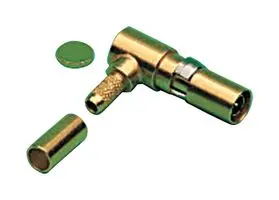 09030006161 - Коаксиальный контакт, Угловой, Медный сплав, Драгоценный металл, Полное сопротивление: 50 Ω