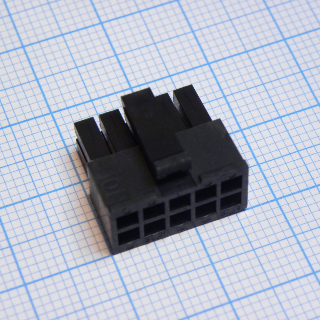 430251000 - Корпус разъема F 10 местн. 3мм с захватом для монтажа кабеля