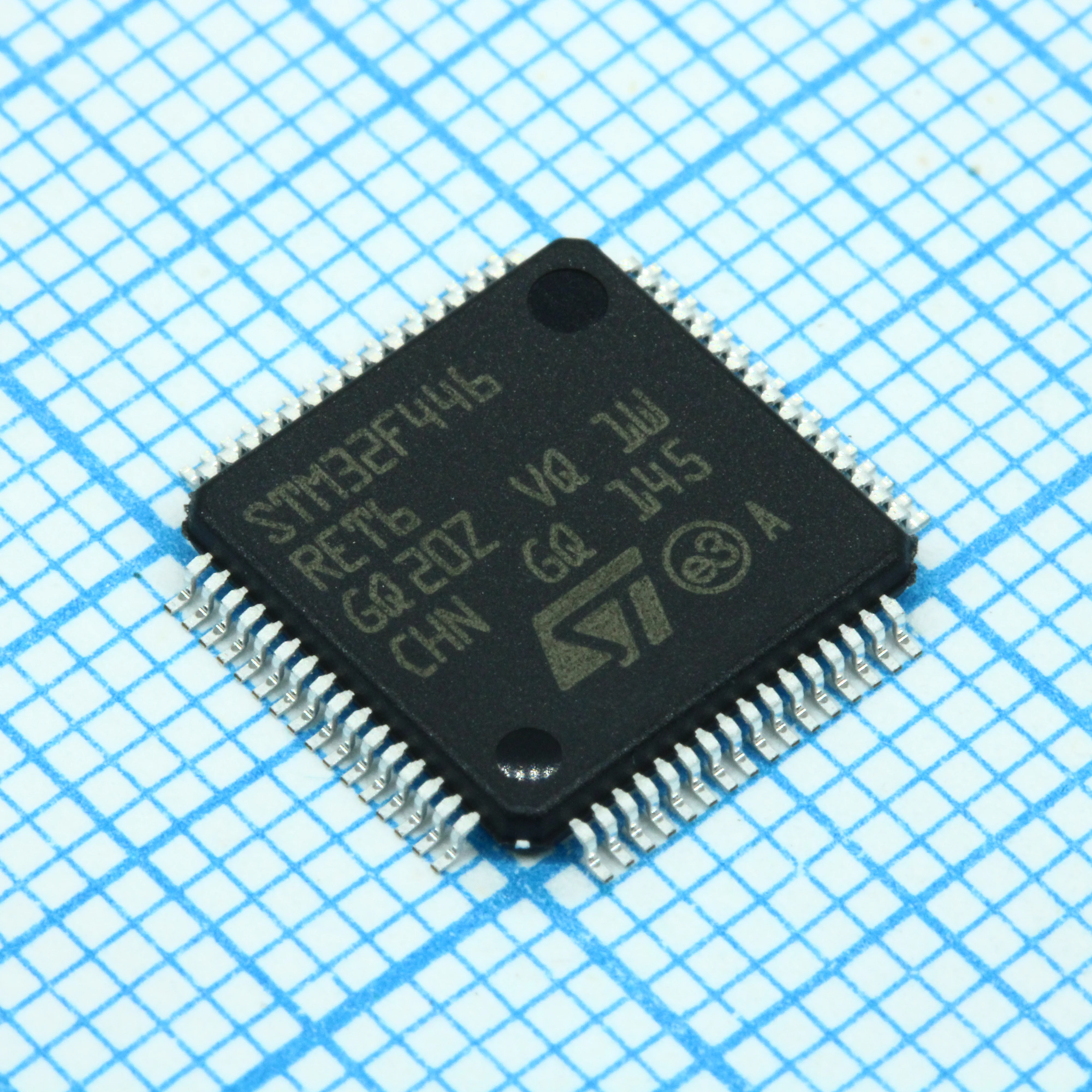 STM32F446RET6TR - Микроконтроллер STM 32-бит ядро ARM Cortex M4 RISC 512кБ Флэш-память 2.5В/3.3В медицинского применения 64-Pin LQFP лоток