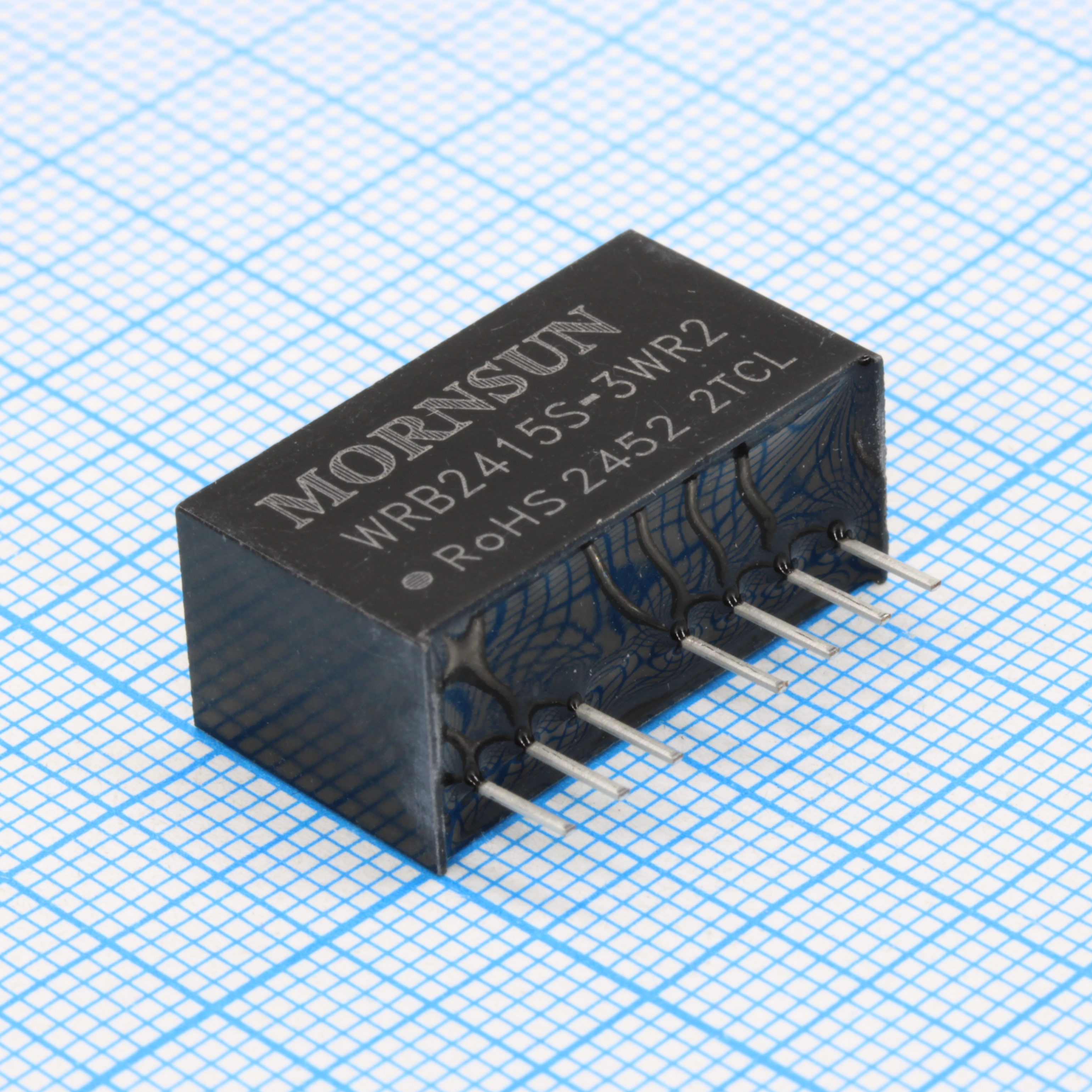 WRB2415S-3WR2 - Преобразователь DC/DC на печатную плату 3 Вт вход 18...36 В, выход ±15 В/±0.1 А (THT)