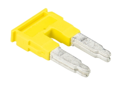 Соед. мостик IVB WKF 16-2 - Соединительная перемычка, втычная, изолированная, 2 полюса, для клемм 16 мм кв., шаг 12 мм, цвет: желтый