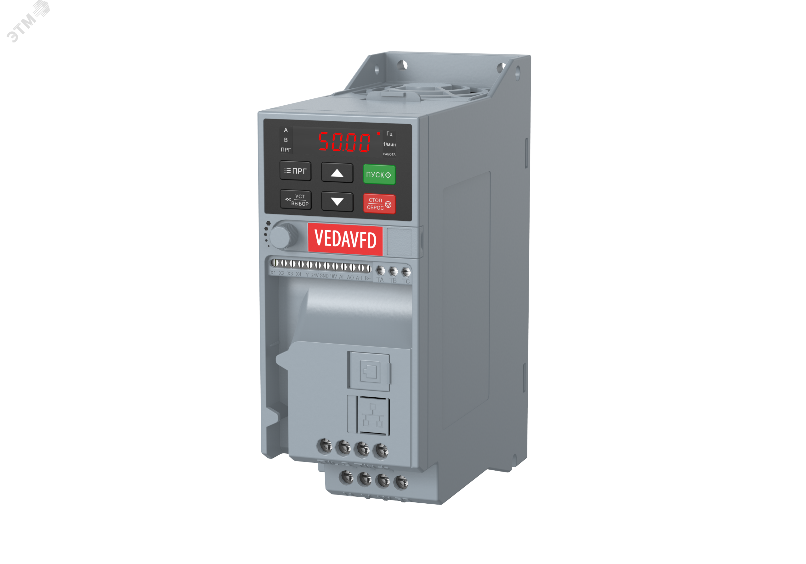 Преобразователь частоты VF-51-P1K5-0007-S2-E20-B-H вход. 220В выход. 1.5кВт выход. 7А ABA00003
