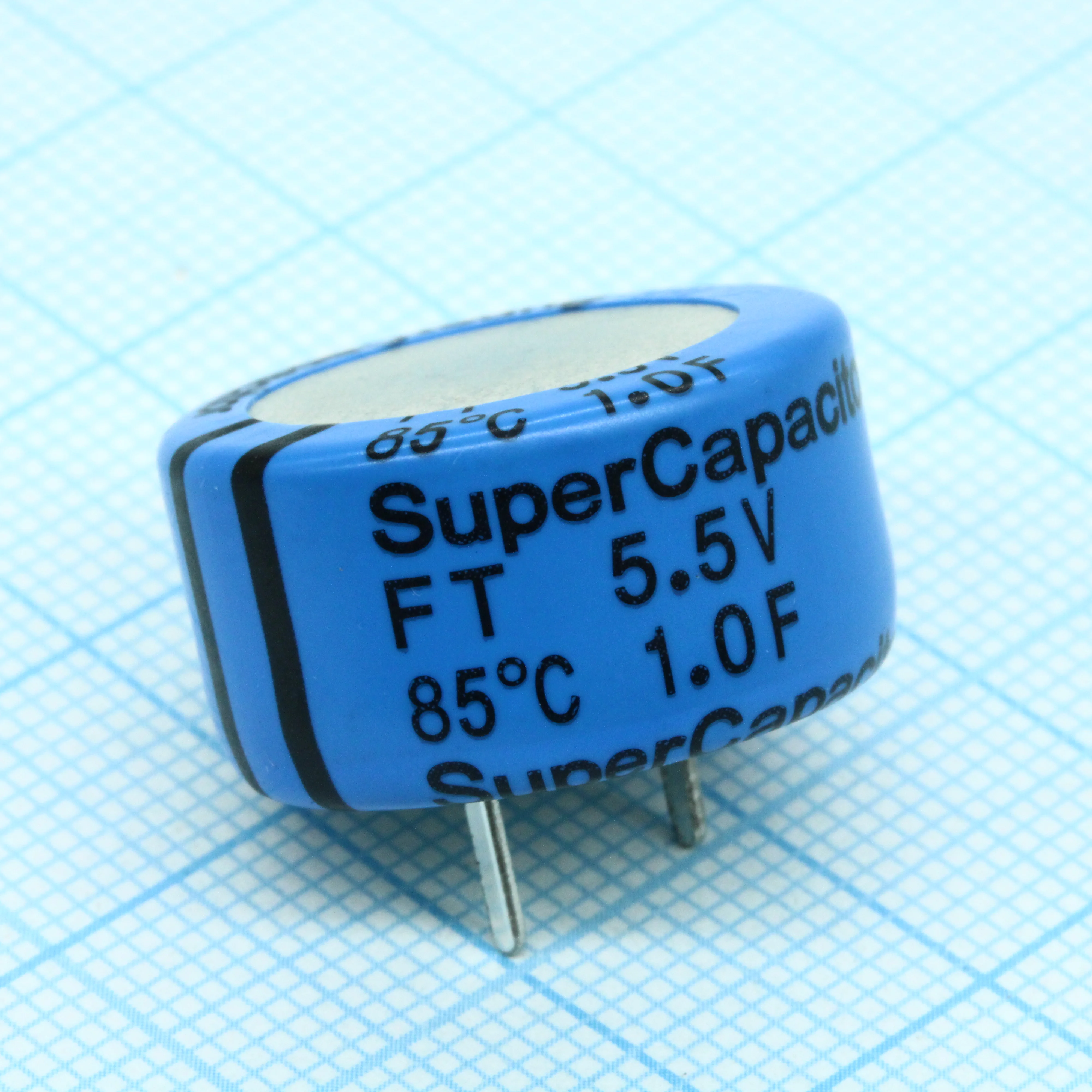 FT0H105ZF - Ионистор стандартный 1Ф 5.5В -20%...+80% (21.5 X 13)мм шаг радиальных выводов 7.62мм 3.5Ом 85C россыпь