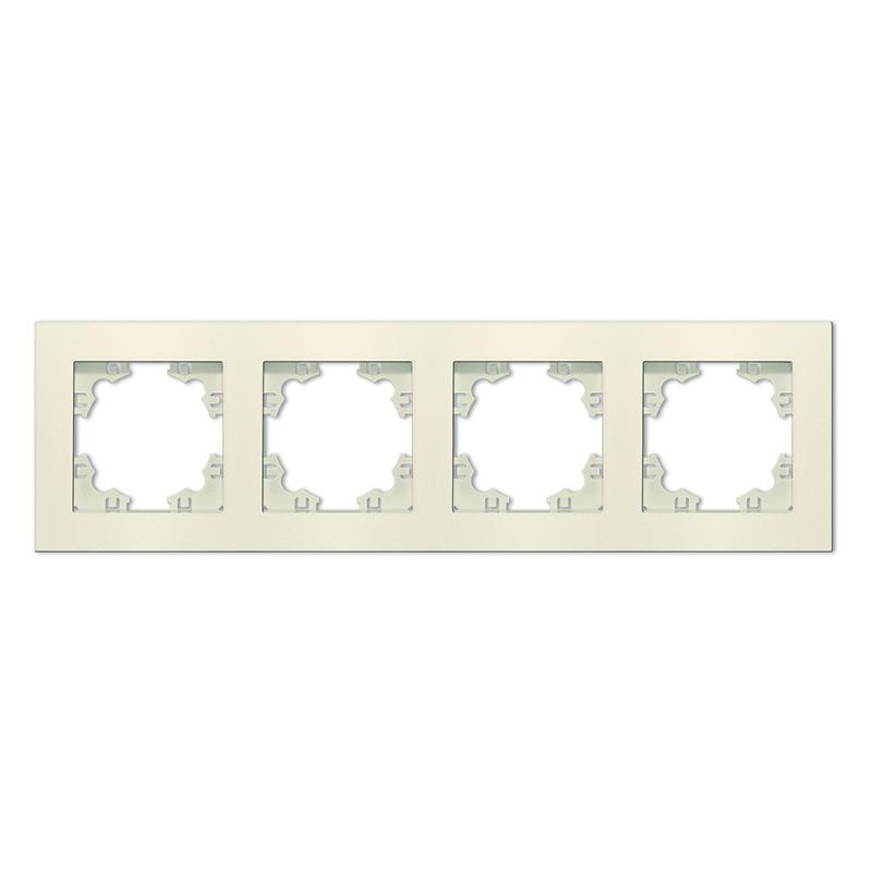 Рамка 4-м Афина универс. сл. кость (ivory) A0046-I