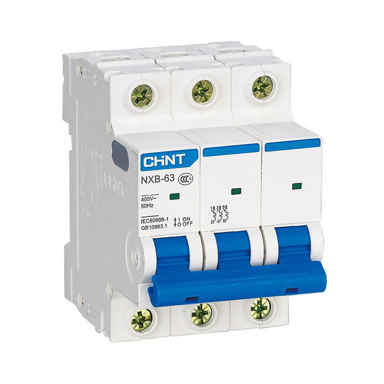 Выключатель автоматический модульный 3п D 20А 4.5кА NXB-63S CHINT 296841