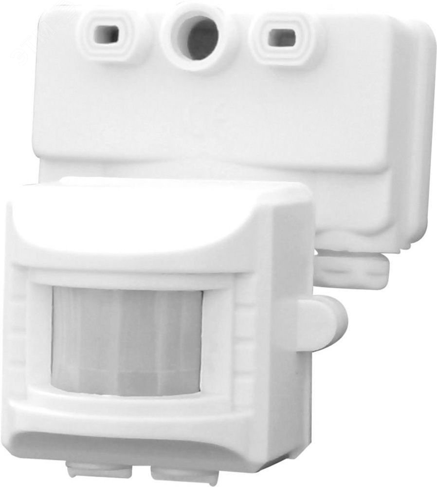 Датчик движения ИК настенный 1200w 120 гр. 10м IP44 белый 22003