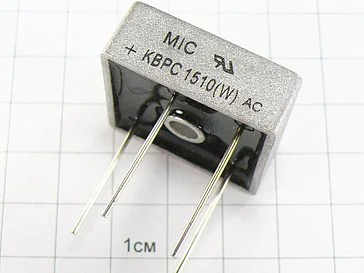 Мост KBPC1510W (15А,1000В)