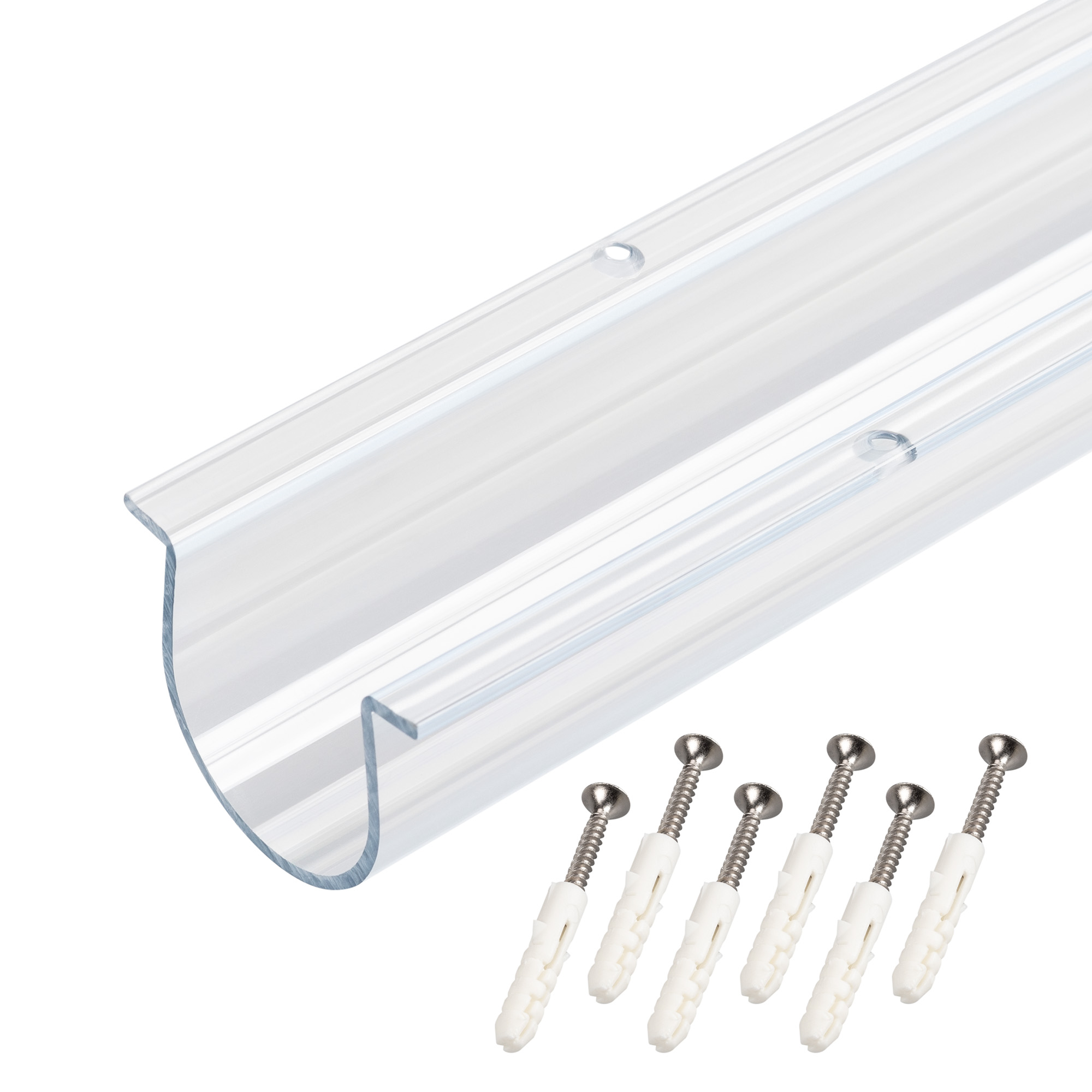 Профиль MOONLIGHT-D40-1000-TU CLEAR 048839 - Профиль из поликарбоната для круглого гибкого неона MOONLIGHT диаметром 40 мм. Габариты: 59*43.2 мм. Длина 1 метр. Цена за 1 шт.