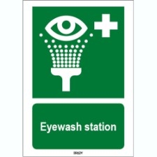 gws815619 - Знак ISO7010 "Место для умывания", материал В-7541 ламинированный полиэстр, 210*297 мм, 1 шт.