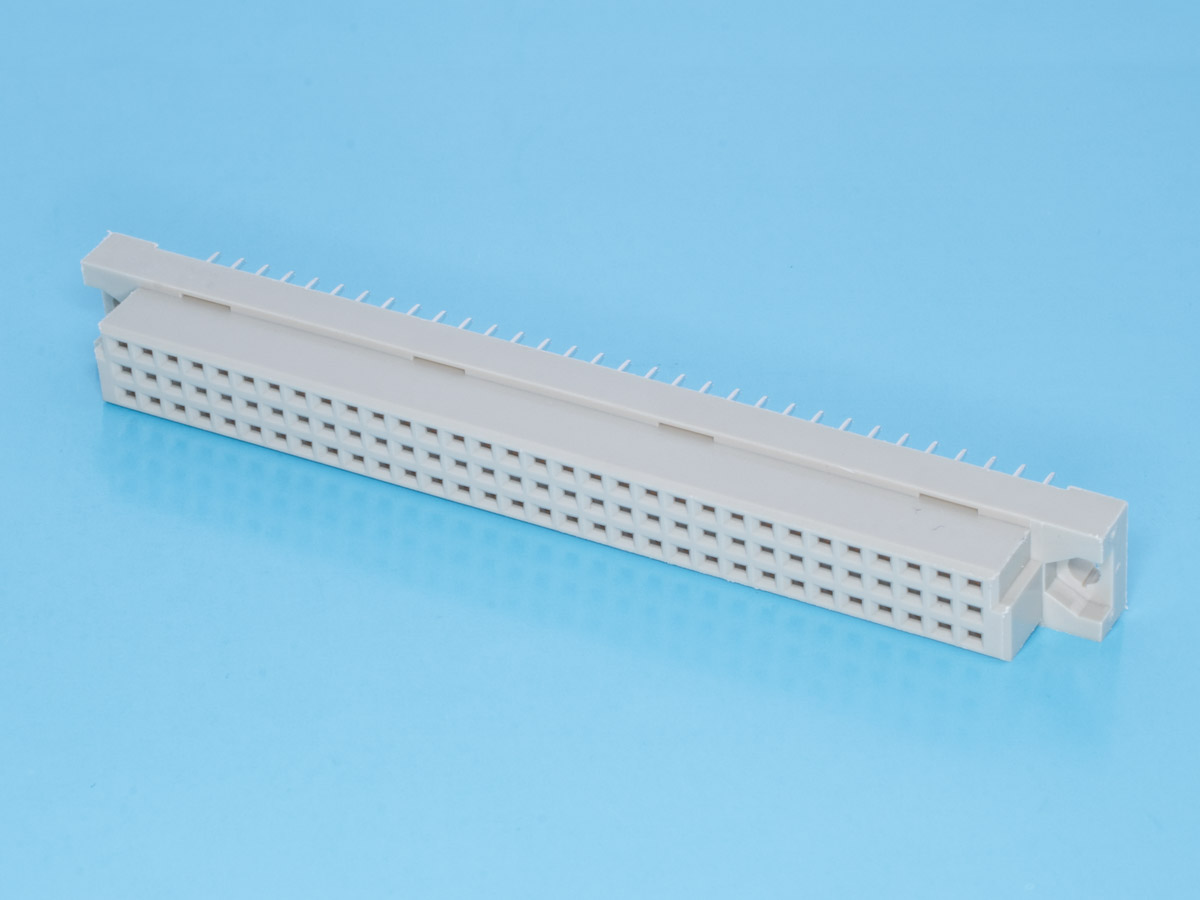 612C-64F-E - Разъем DIN 41612 64 контакта, гнездо, длина контакта 4,0мм, 3ряда