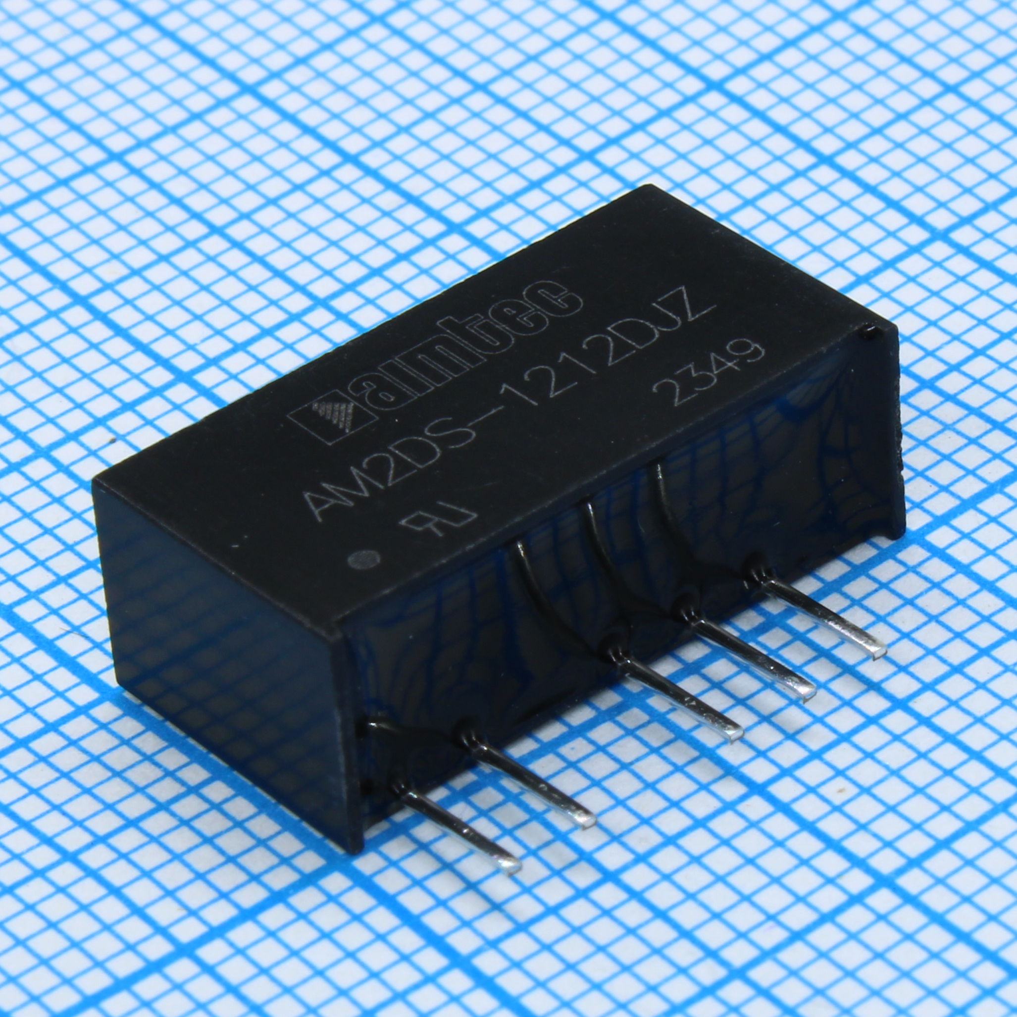 AM2DS-1212DJZ - DC/DC, 2Вт, вход 10.8…13.2В, выход ±12В/±0.008…0.083А, изоляция 1500В DC, КПД 83%, максимальная емкостная нагрузка не более 220мкФ, SIP7, 19.65x7.05x10.16мм, -40…105°C, пластик