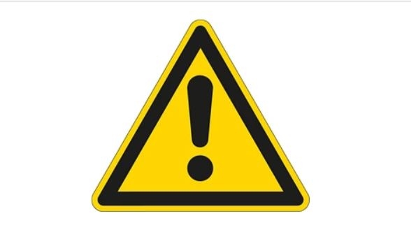 gws223306 - PIC-308 Предупреждающий знак безопасности "Опасность", 100 мм, 250 шт/рул, B-7541(ламинированный полиэстер)