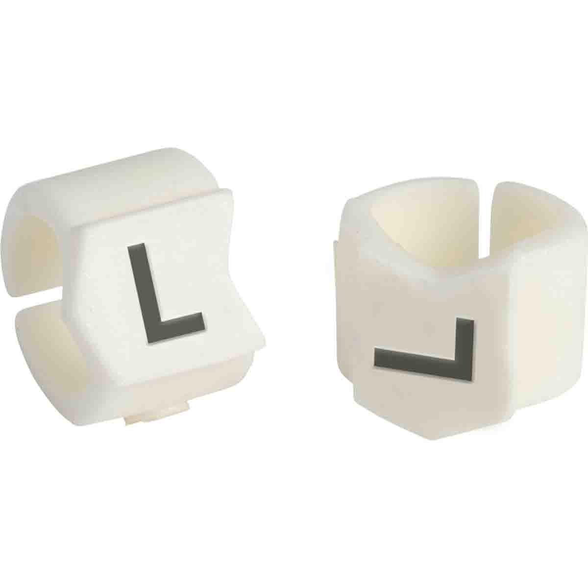 brd133421 - SCN-23-L клипсы белые, 50шт/упак, для провода 5,9-8,5мм диаметра, легенда L