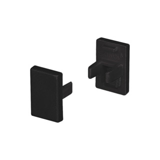 Заглушка SL-MINI-8-H12 BLACK глухая 037505 - Пара заглушек черного цвета (без отверстия) для профиля SL-MINI-8-H12. В комплекте 2 заглушки. Цена за комплект.