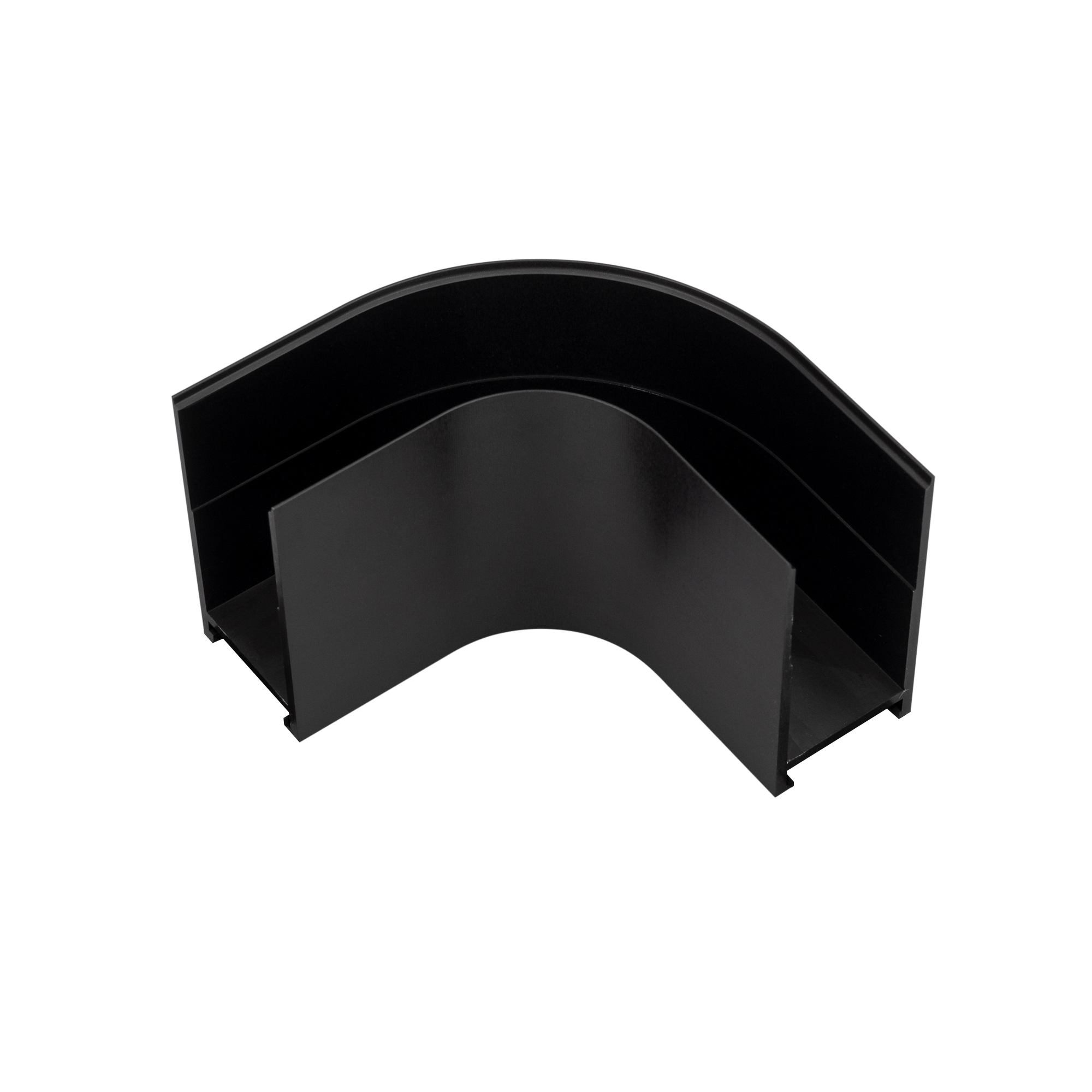 Коннектор угловой MAG-ORIENT-CON-2652-ARC-60 (BK) 035565 - Угловой декоративный коннектор для трека MAG-ORIENT. DC48V. Материал алюминий, цвет черный. Размеры 100x100x26x52мм. Не предназначен для установки светильников. Для обеспечения электрического соед