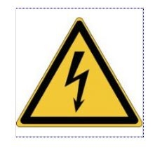 gws828090 - PIC W012-Tri 025 PIC 307 Предупреждающий знак безопасности "Высокое напряжение", треугольник со стороной 25 мм, , B-7541 ламинированный полиэстер, 250 шт/рул.